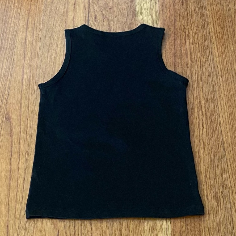 Lola + The Boys Black Tank Top with Sequins Star Design - Picture 4 of 6